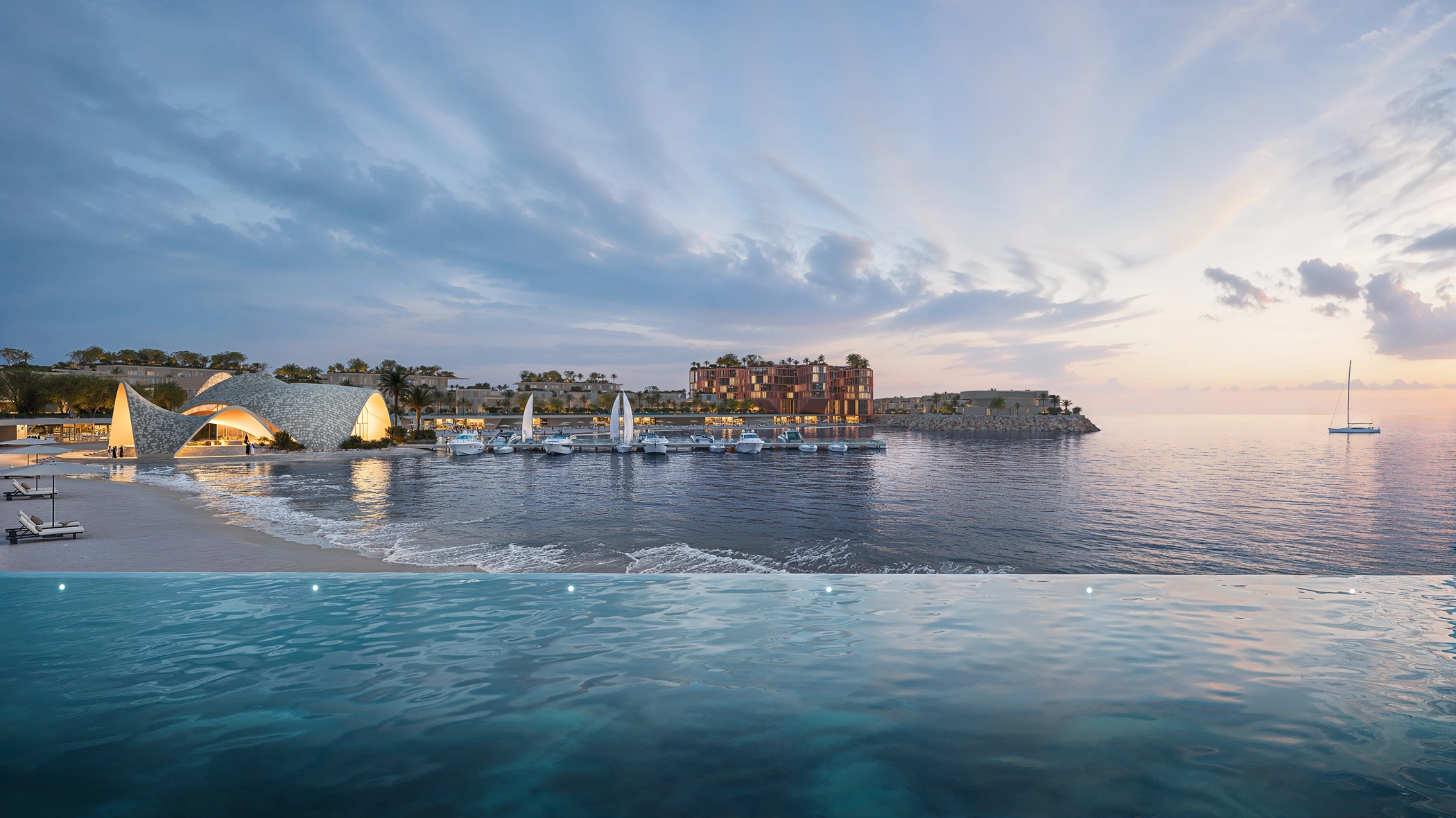 Swimming pools at Mira Coral Bay RAK